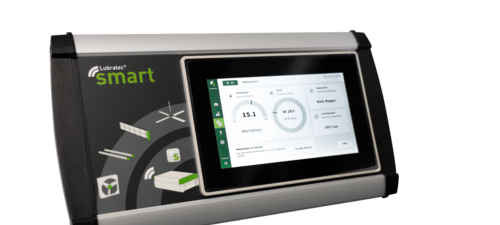 Lubratec SmartPad - Control centralizado de los productos de ventilación e iluminación en el sistema de climatización del establo Lubratec SmartPad - Vista general y gestión rápidas de los productos del sistema de climatización estable