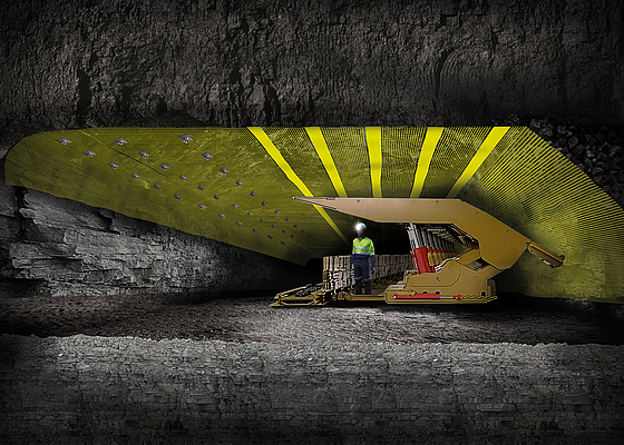 Sostenimiento minero de alta resistencia: geomalla HUESKER Minegrid® para un sostenimiento seguro en roca y tajo largo