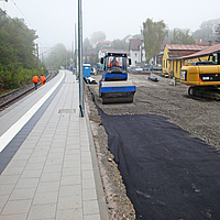 Una obra demuestra la eficacia del refuerzo de la capa de base con Basetrac® Nonwoven Geofabric