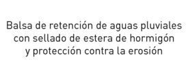 Mapa informativo sobre cuencas de retención de aguas pluviales
