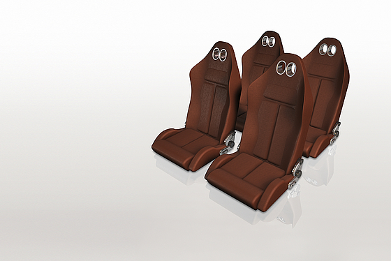 Suspensión de asiento textil TechnoTex: solución elástica, transpirable e ignífuga para los estándares más exigentes de los sectores de la automoción y la aviación.