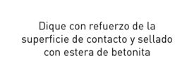 Ficha informativa del dique con refuerzo de la zona de contacto