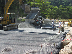 Uso de Fortrac en una obra en las Seychelles