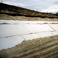 Stabilenka geofabric protects coastal dike from erosion and environmental influences