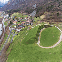 Muro de protección contra avalanchas en Italia con Fortrac Nature