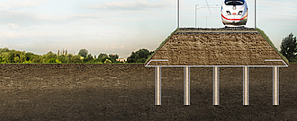 Columnas de arena con revestimiento geosintético en el sistema Ringtrac